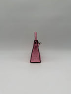 Hermès Mini Kelly Bubblegum Ostrich Palladium Hardware