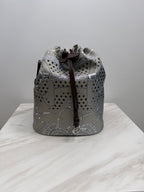 Hermès Lassoie Hermès bag Silk - Swift Gris Perle - Moka Palladium Hardware