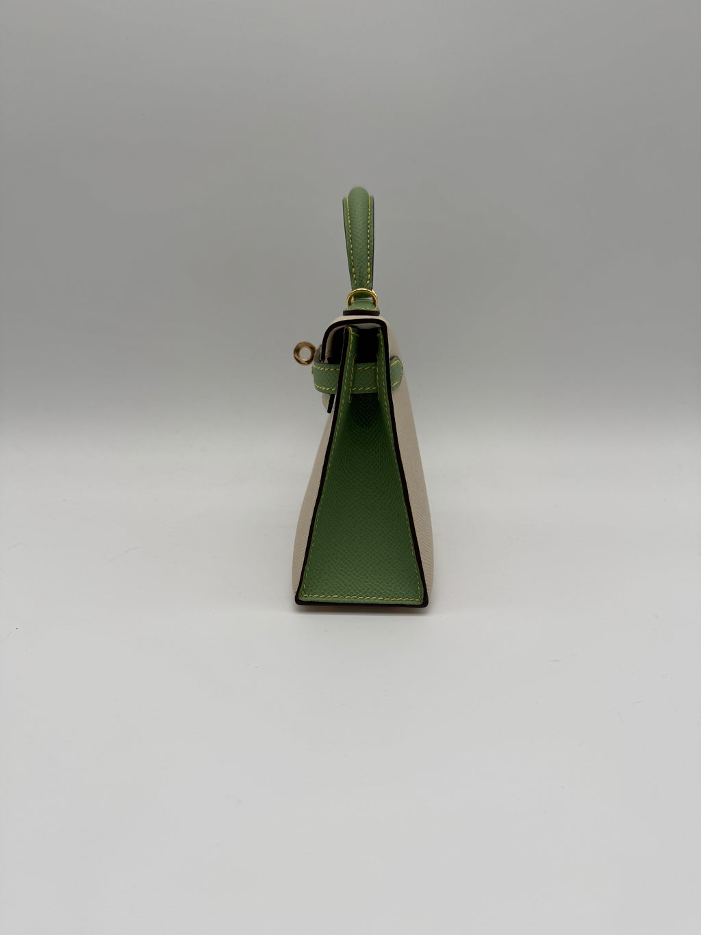 Hermès K20 HSS Craie, Vert Cricket Epsom Gold Hardware