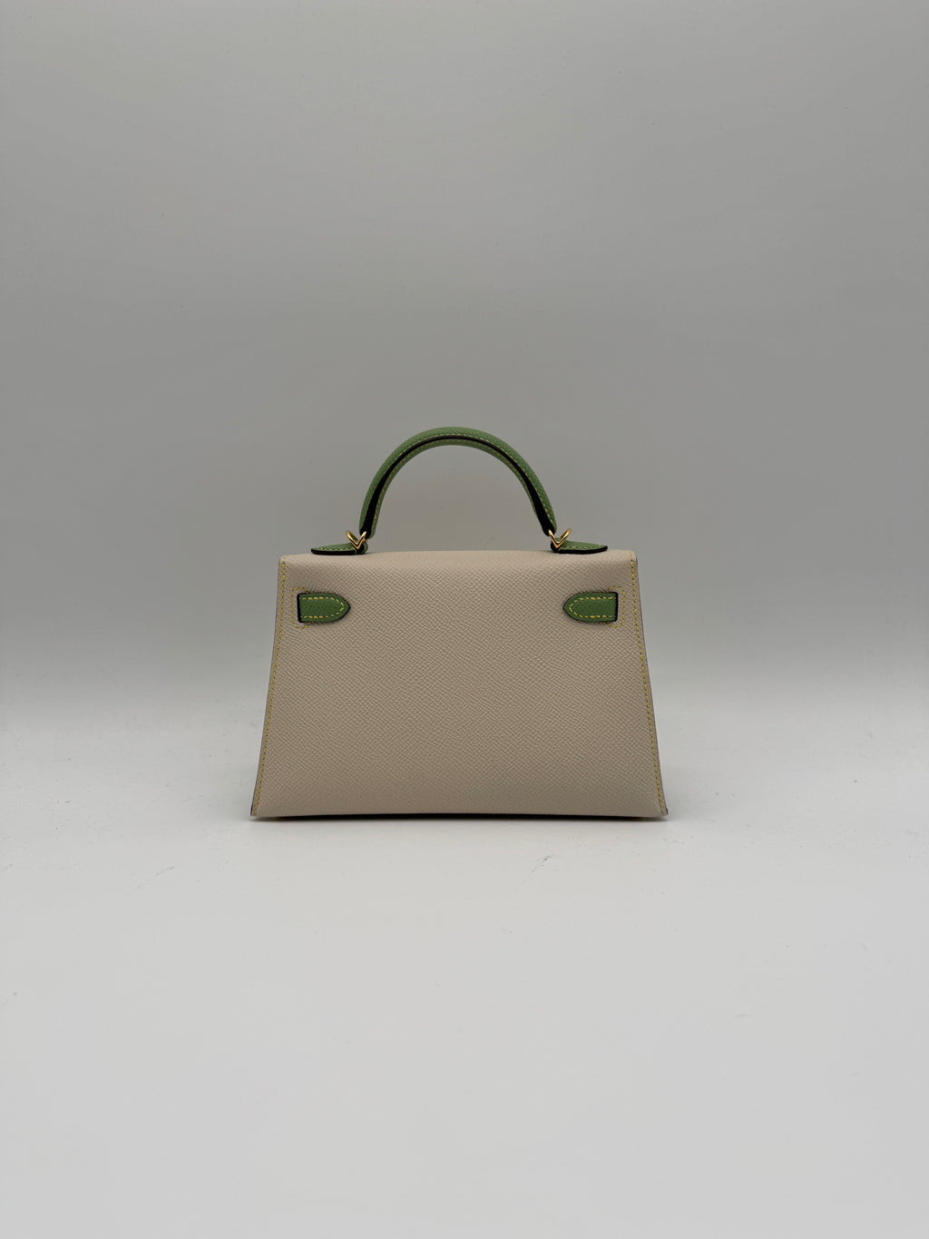Hermès K20 HSS Craie, Vert Cricket Epsom Gold Hardware
