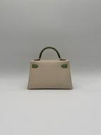 Hermès K20 HSS Craie, Vert Cricket Epsom Gold Hardware