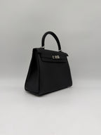 Hermès Kelly 25 Black Togo Palladium Hardware