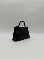 Hermès Mini Kelly Black Box LeatherPalladium Hardware