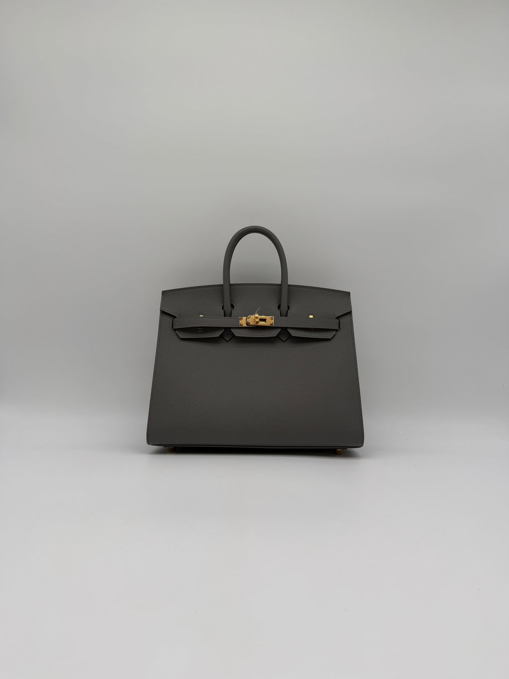 Hermès Birkin 25 Sellier Gris Meyer Madame Gold Hardware