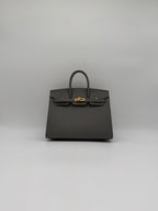 Hermès Birkin 25 Sellier Gris Meyer Madame Gold Hardware