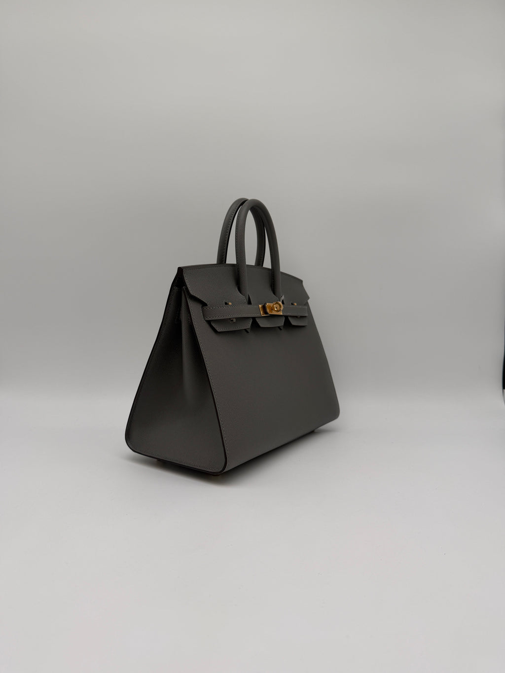 Hermès Birkin 25 Sellier Gris Meyer Madame Gold Hardware
