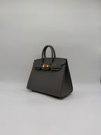 Hermès Birkin 25 Sellier Gris Meyer Madame Gold Hardware