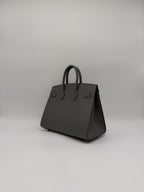 Hermès Birkin 25 Sellier Gris Meyer Madame Gold Hardware