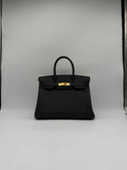 Hermès Birkin 30 Black Togo Gold Hardware