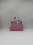 Kelly 25 Sylveter Mauve Epsom Palladium Hardware