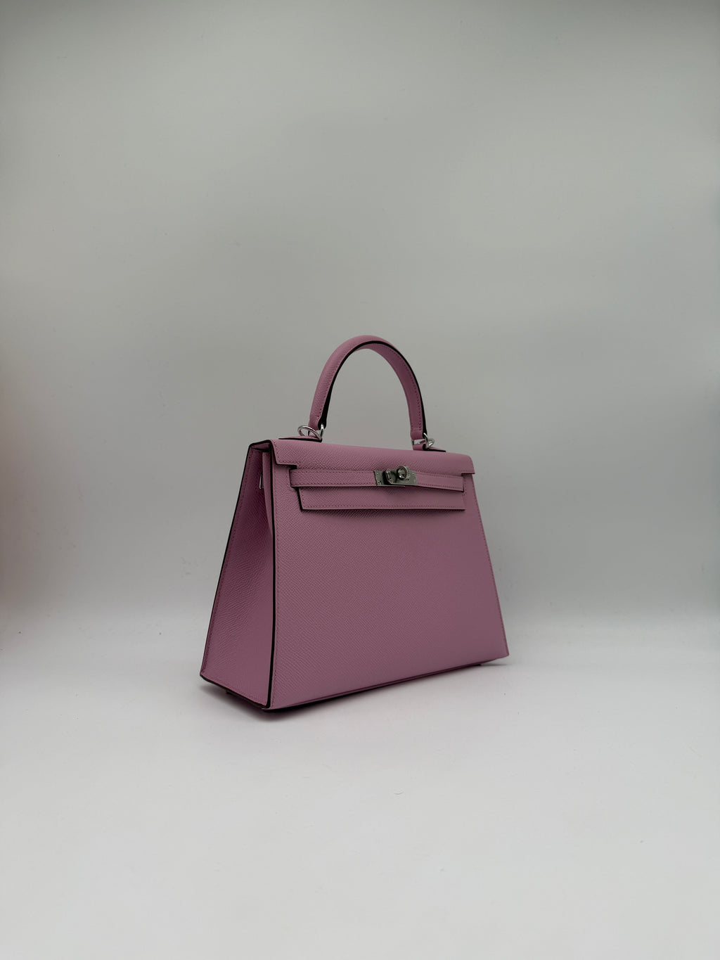 Kelly 25 Sylveter Mauve Epsom Palladium Hardware