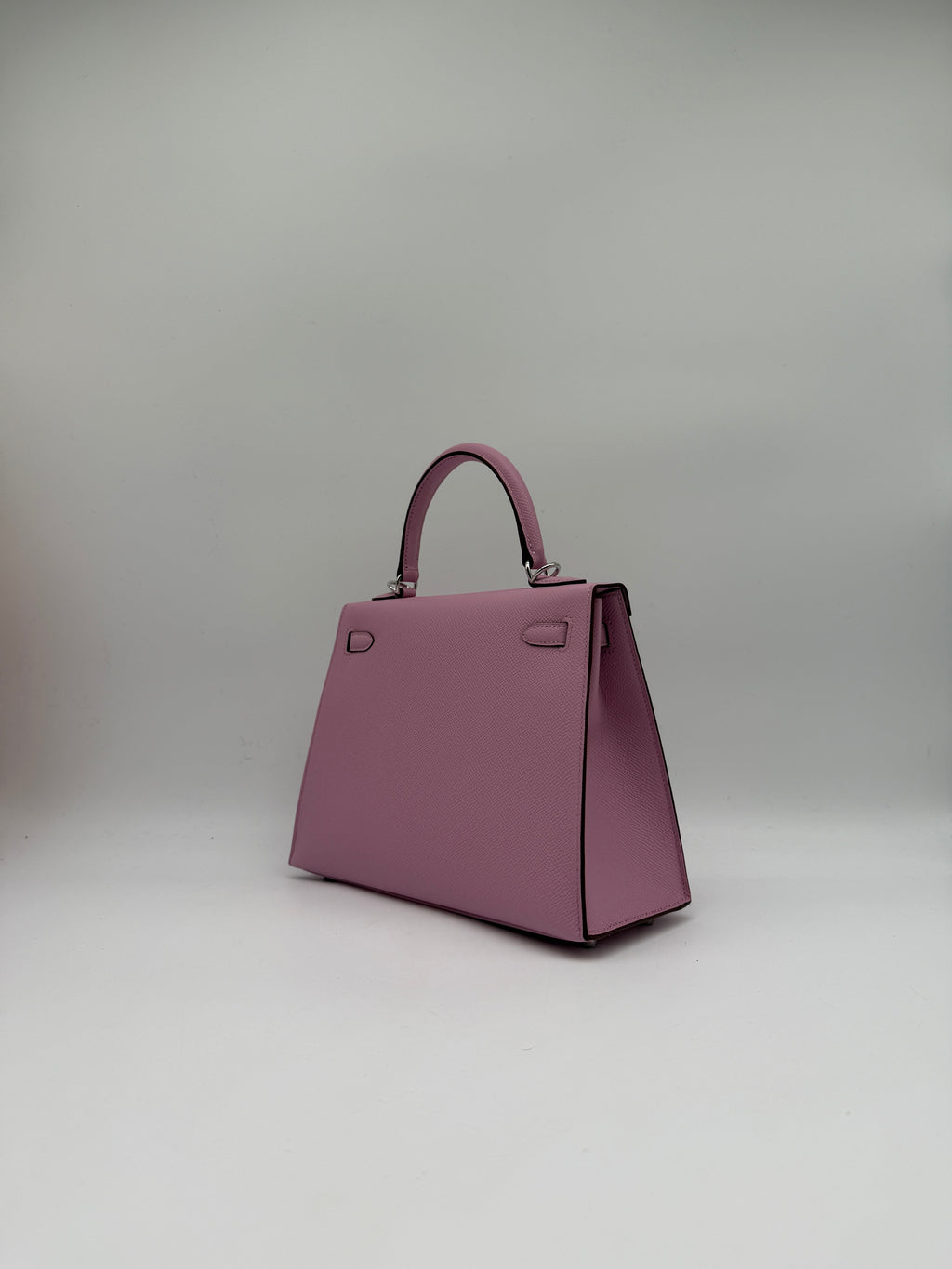 Kelly 25 Sylveter Mauve Epsom Palladium Hardware