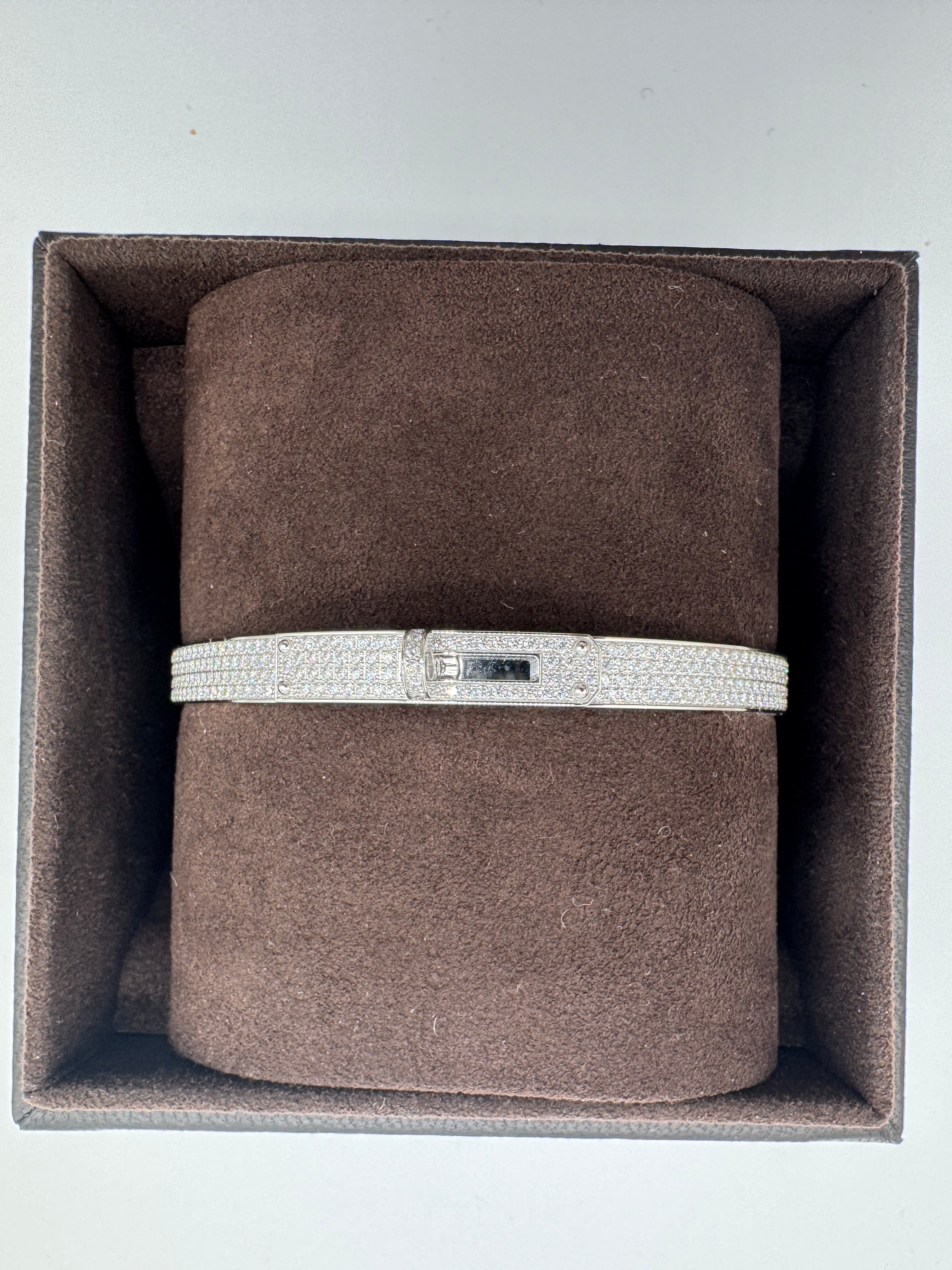 Hermès Kelly bracelet Small Model Full Diamond, 539D 3.40ct