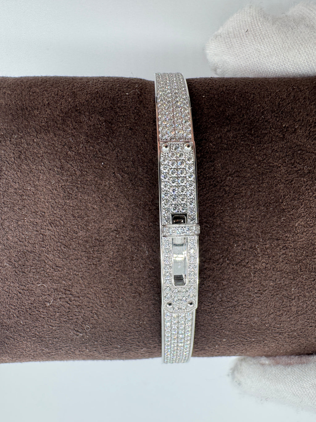 Hermès Kelly bracelet Small Model Full Diamond, 539D 3.40ct