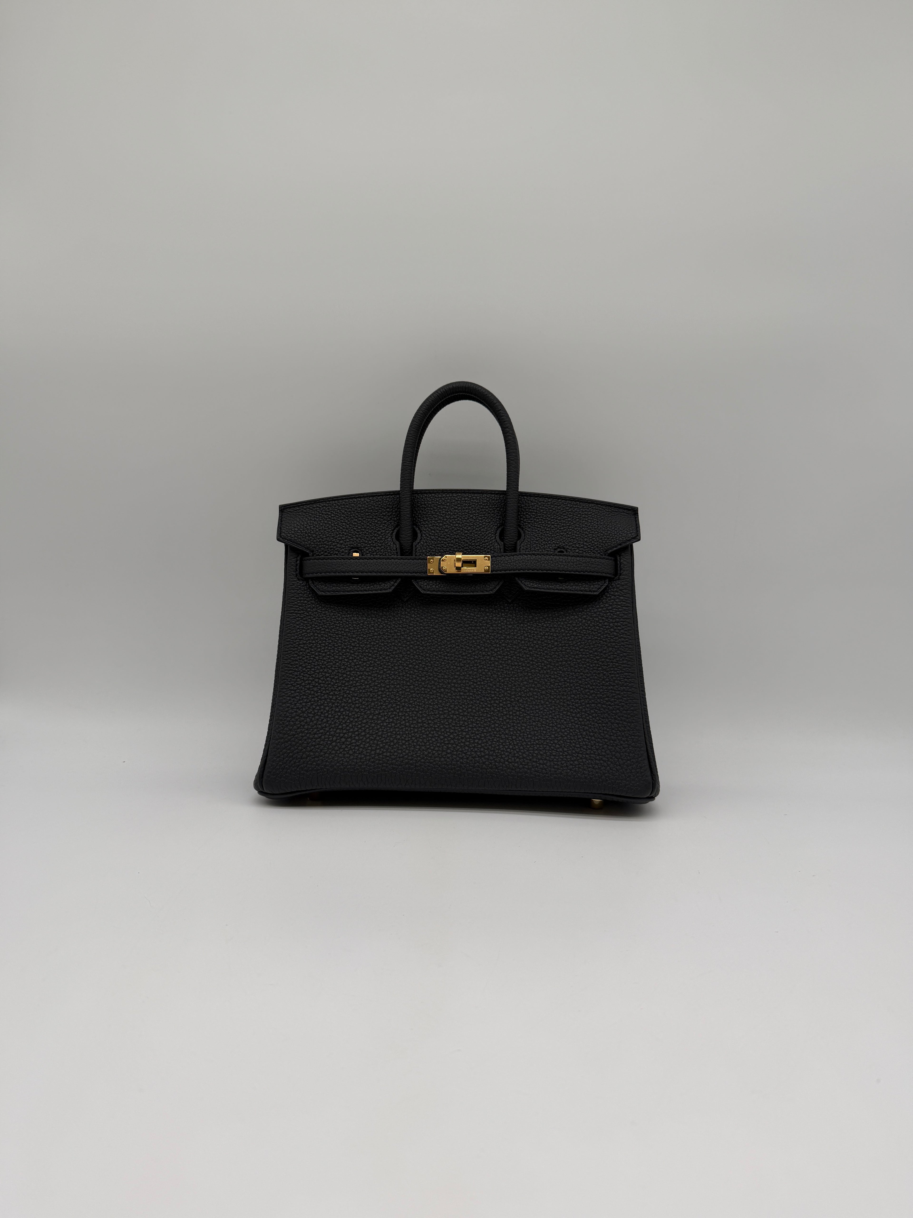 Hermès Birkin 25 Plomb Togo Gold Hardware