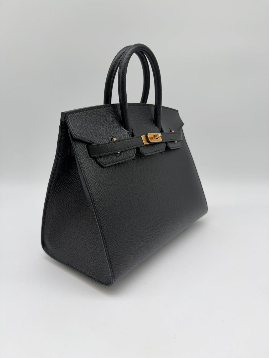 Hermès Birkin 25 Black Epsom Sellier Gold Hardware