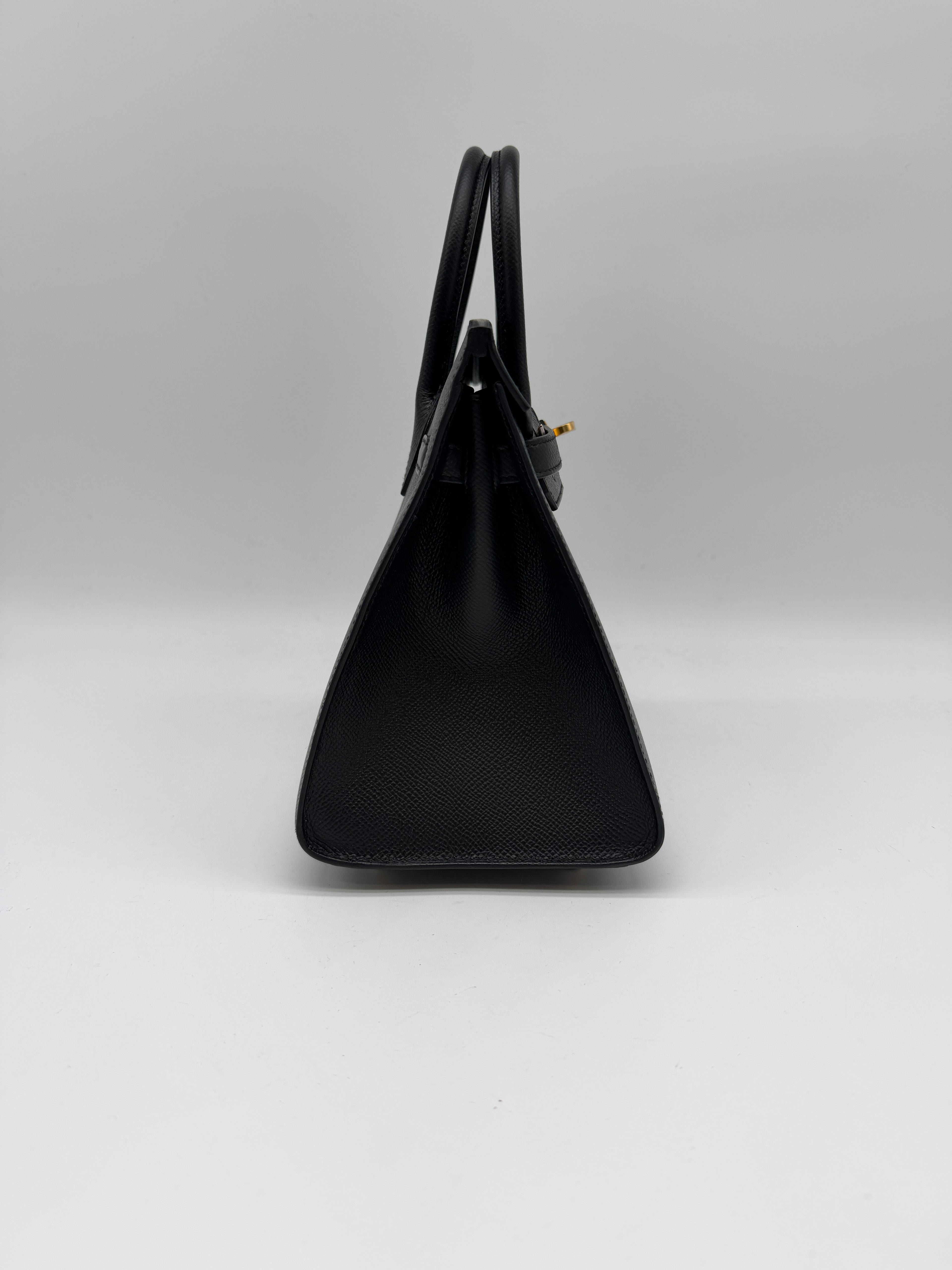 Hermès Birkin 25 Black Epsom Sellier Gold Hardware