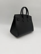 Hermès Birkin 25 Black Epsom Sellier Gold Hardware