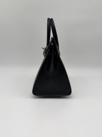 Hermès Birkin 25 Black Epsom Sellier Gold Hardware