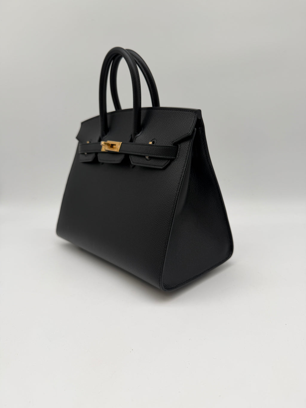 Hermès Birkin 25 Black Epsom Sellier Gold Hardware
