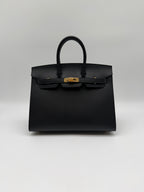 Hermès Birkin 25 Black Epsom Sellier Gold Hardware