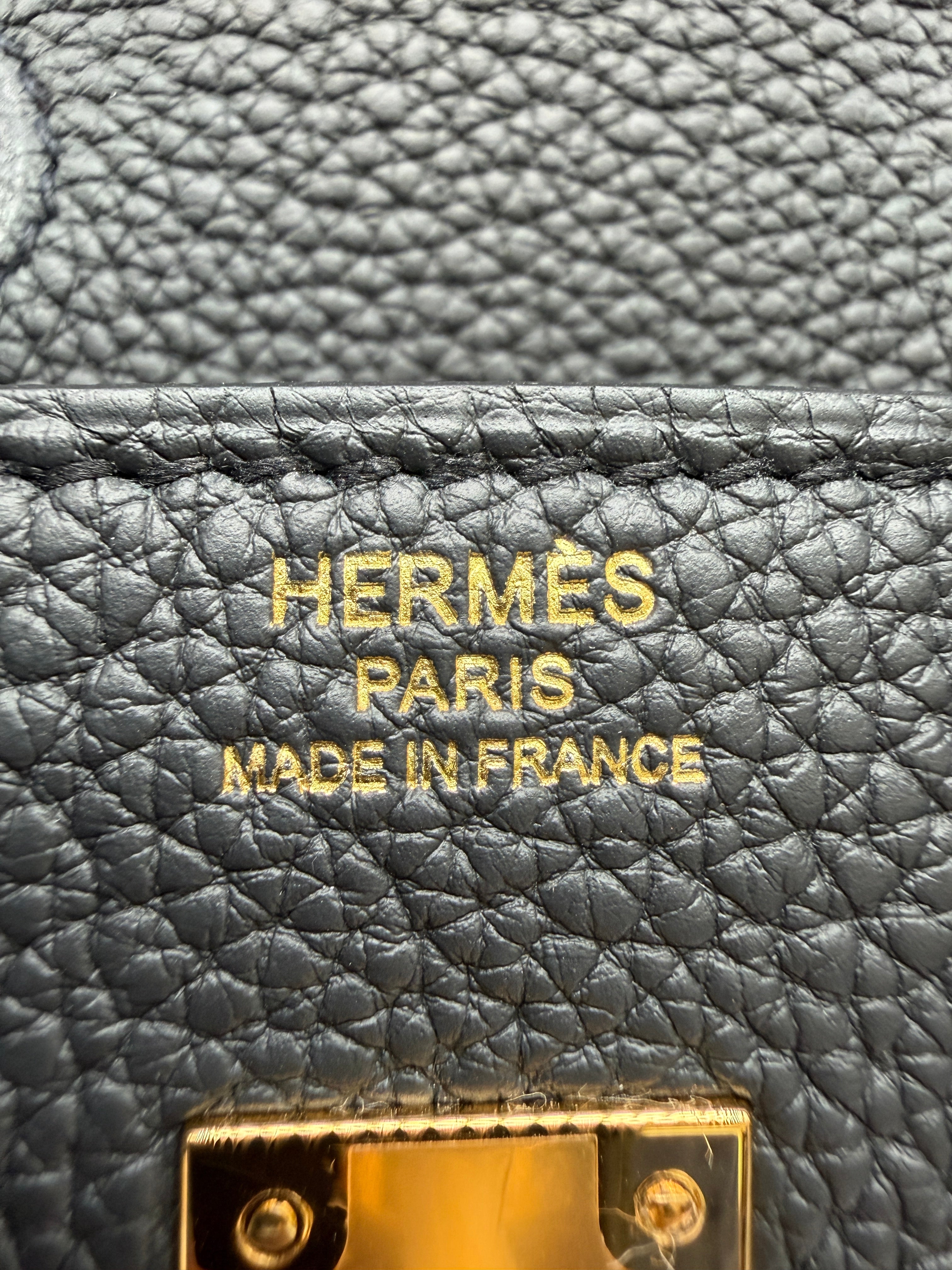 Hermès Birkin 25 Plomb Togo Gold Hardware
