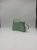 Hermès Kelly Elan Folie Vert Deau Foile Matte Porosus Palladium Hardware
