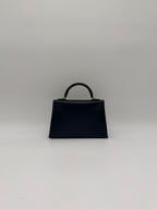 Hermès Mini Kelly Bleu Abysse Box Leather Permabrass Hardware