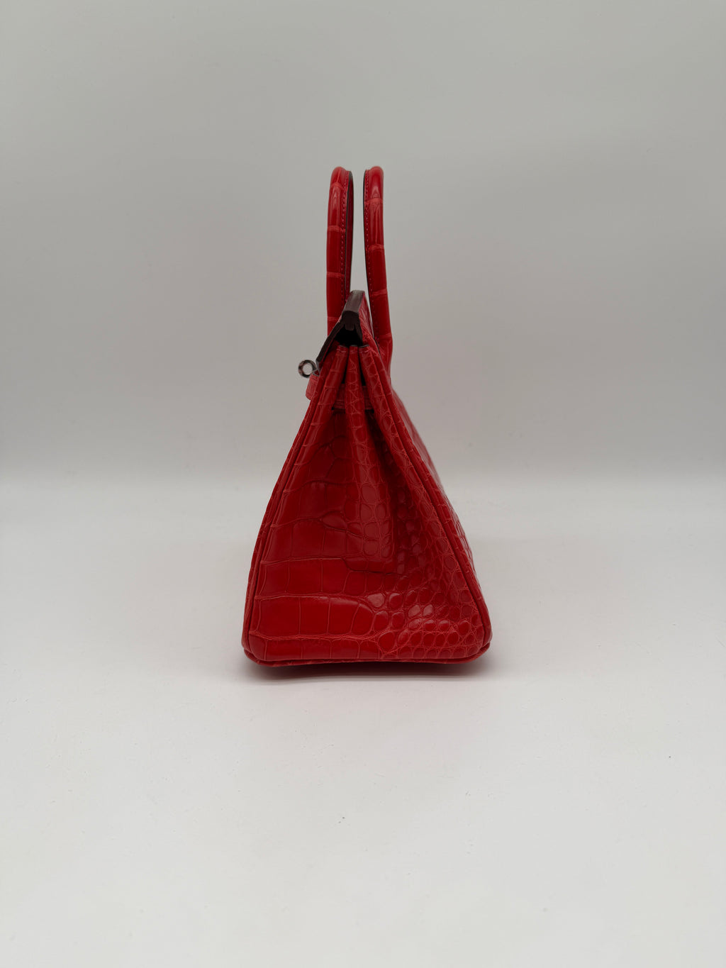 Hermès Birkin 25 Geranium Matte Alligator Palladium Hardware