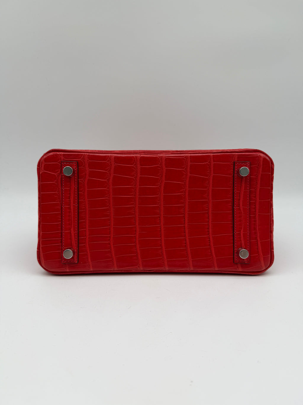 Hermès Birkin 25 Geranium Matte Alligator Palladium Hardware