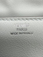 Hermès Kelly Doll Bleu Glacier/ Vert Maquis Swift Palladium Hardware