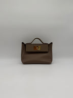 Hermès 24/24 - 21 Etoupe Evercolor/Swift Gold Hardware