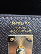 Hermès Kelly 25 Bai Brun Epsom Permabass Hardware