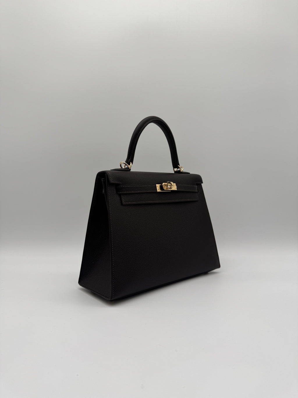 Hermès Kelly 25 Bai Brun Epsom Permabass Hardware