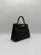 Hermès Kelly 25 Bai Brun Epsom Permabass Hardware