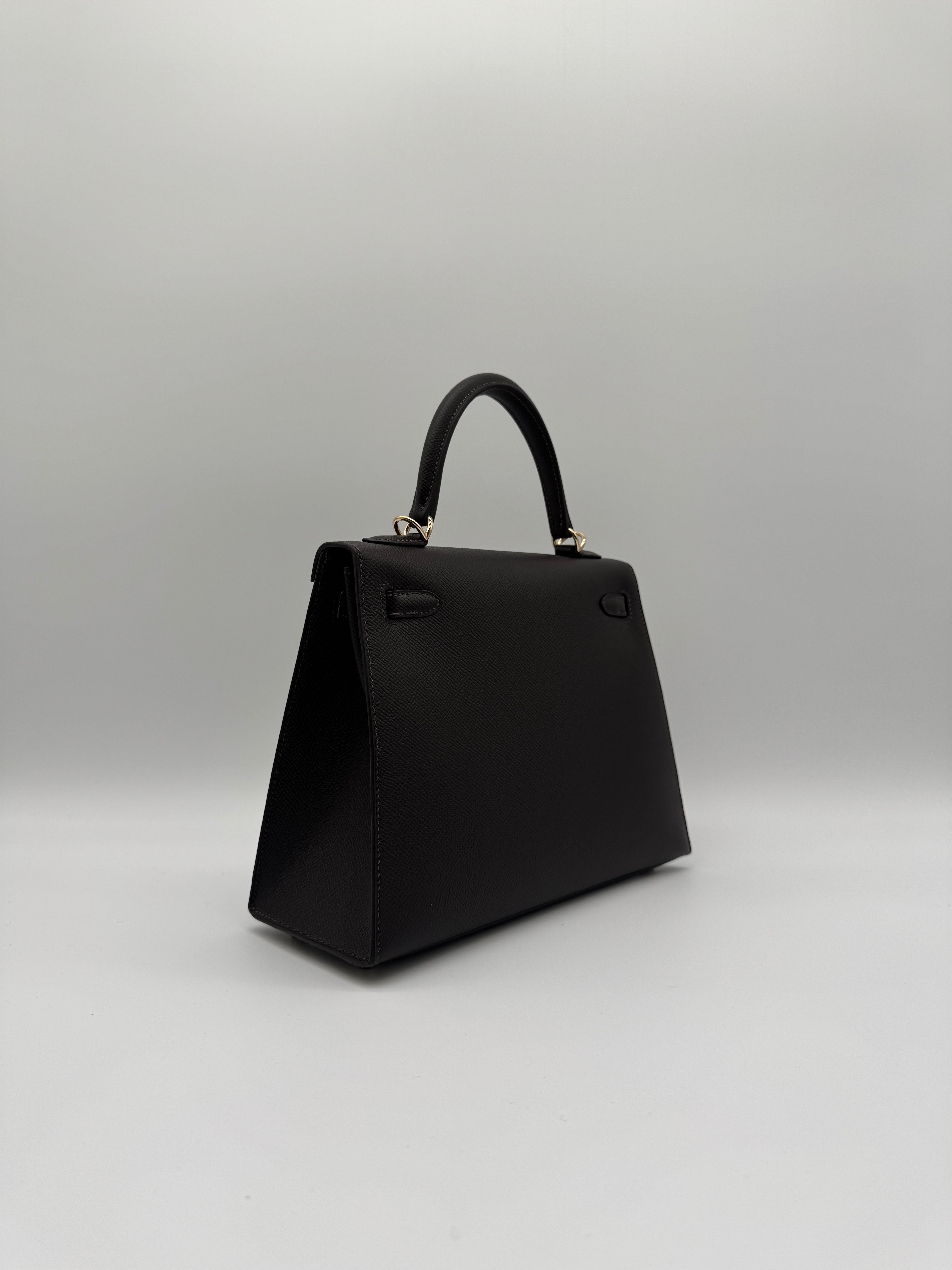 Hermès Kelly 25 Bai Brun Epsom Permabass Hardware