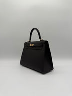 Hermès Kelly 25 Bai Brun Epsom Permabass Hardware
