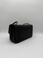 Chanel Maxi Black 32cm Silver-tone Hardweae