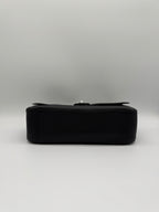 Chanel Maxi Black 32cm Silver-tone Hardweae