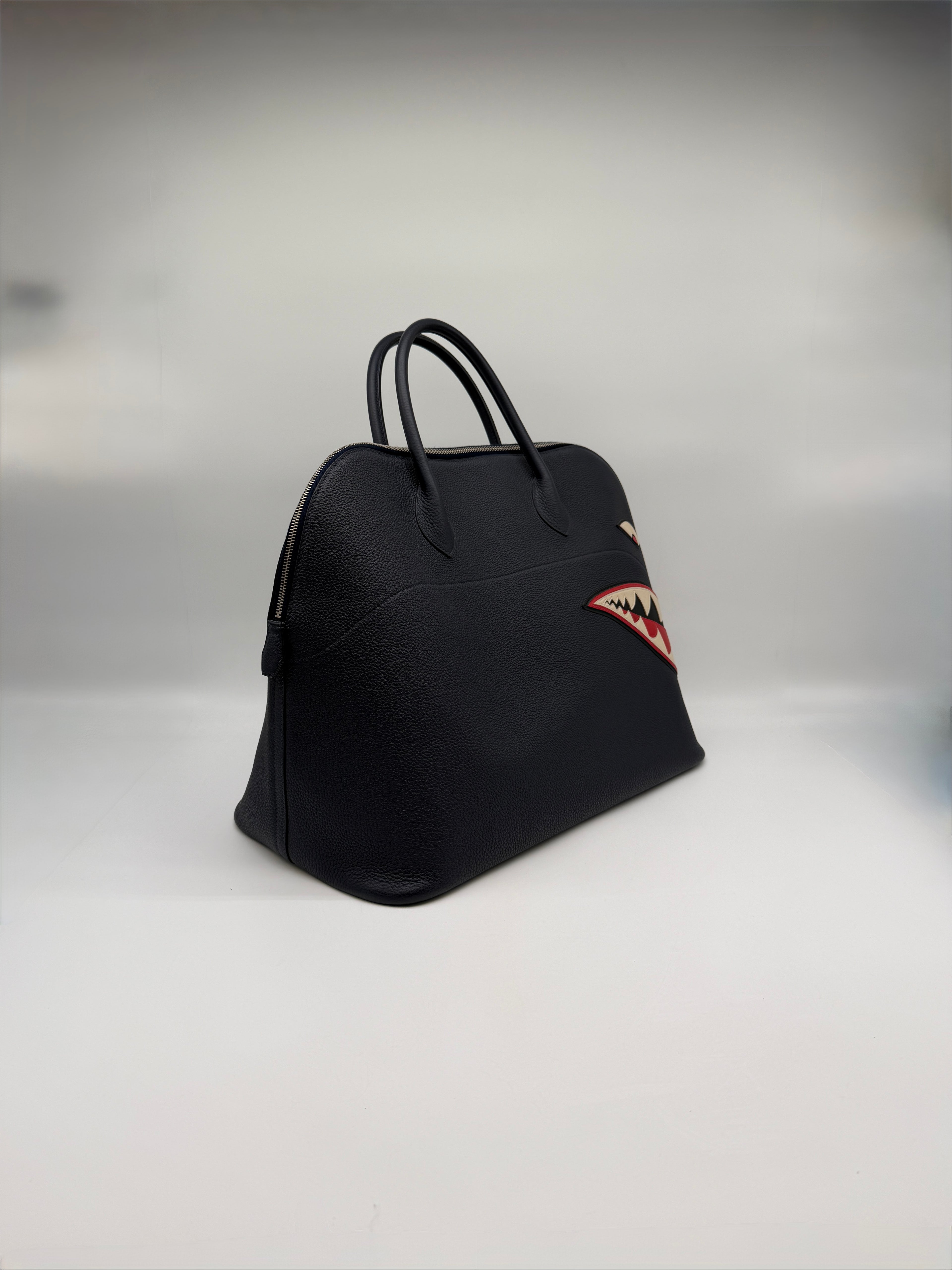 Hermès Bolide 45 Shark Bleu Nuit Togo Palladium Hardware
