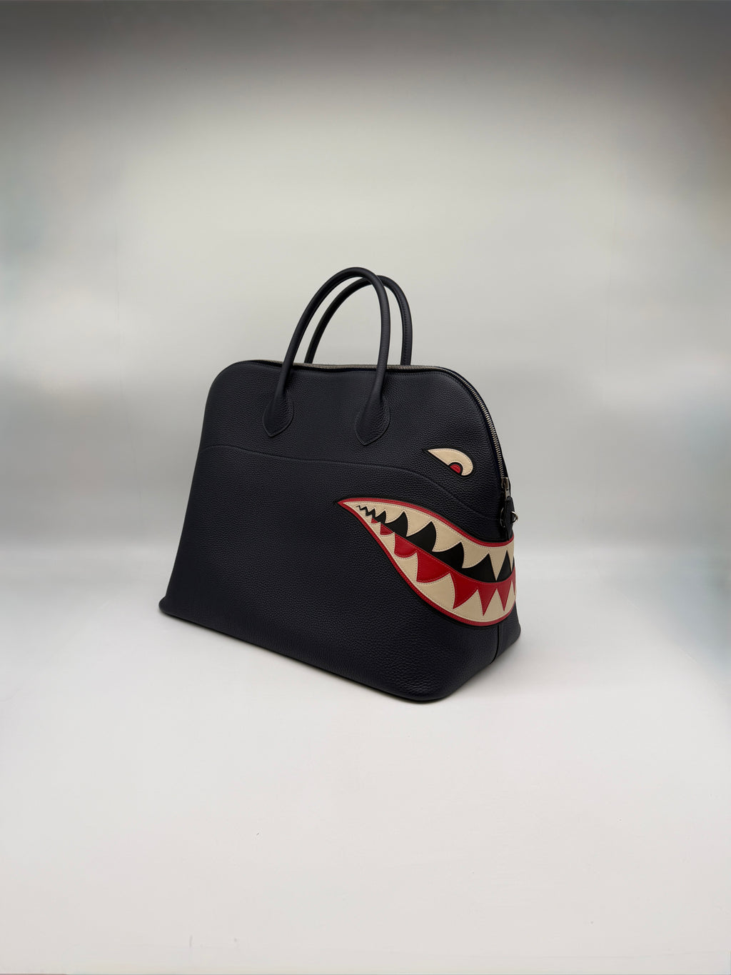 Hermès Bolide 45 Shark Bleu Nuit Togo Palladium Hardware