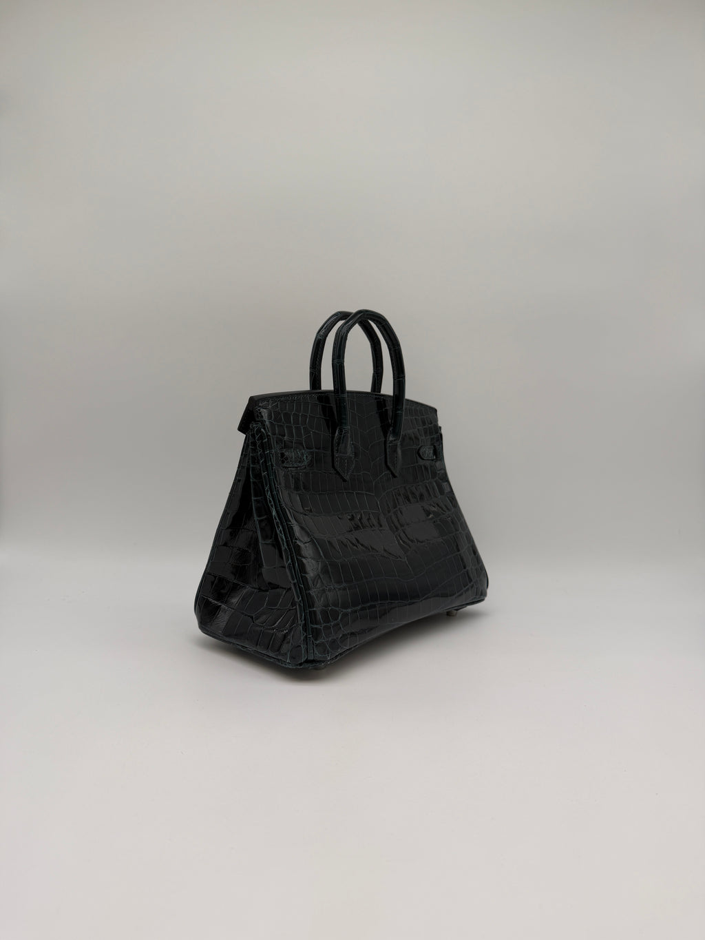 Hermès Birkin 25 Vert Cypress Shiny Nilo Palladium Hardware