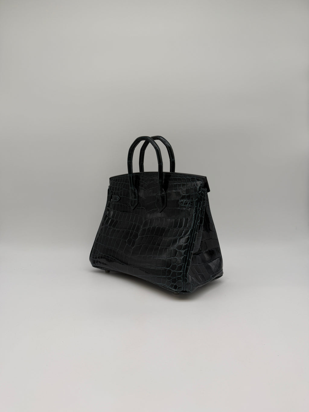 Hermès Birkin 25 Vert Cypress Shiny Nilo Palladium Hardware