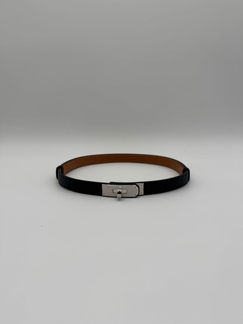 Hermès Kelly 18 Belt Noir Palladium Hardware