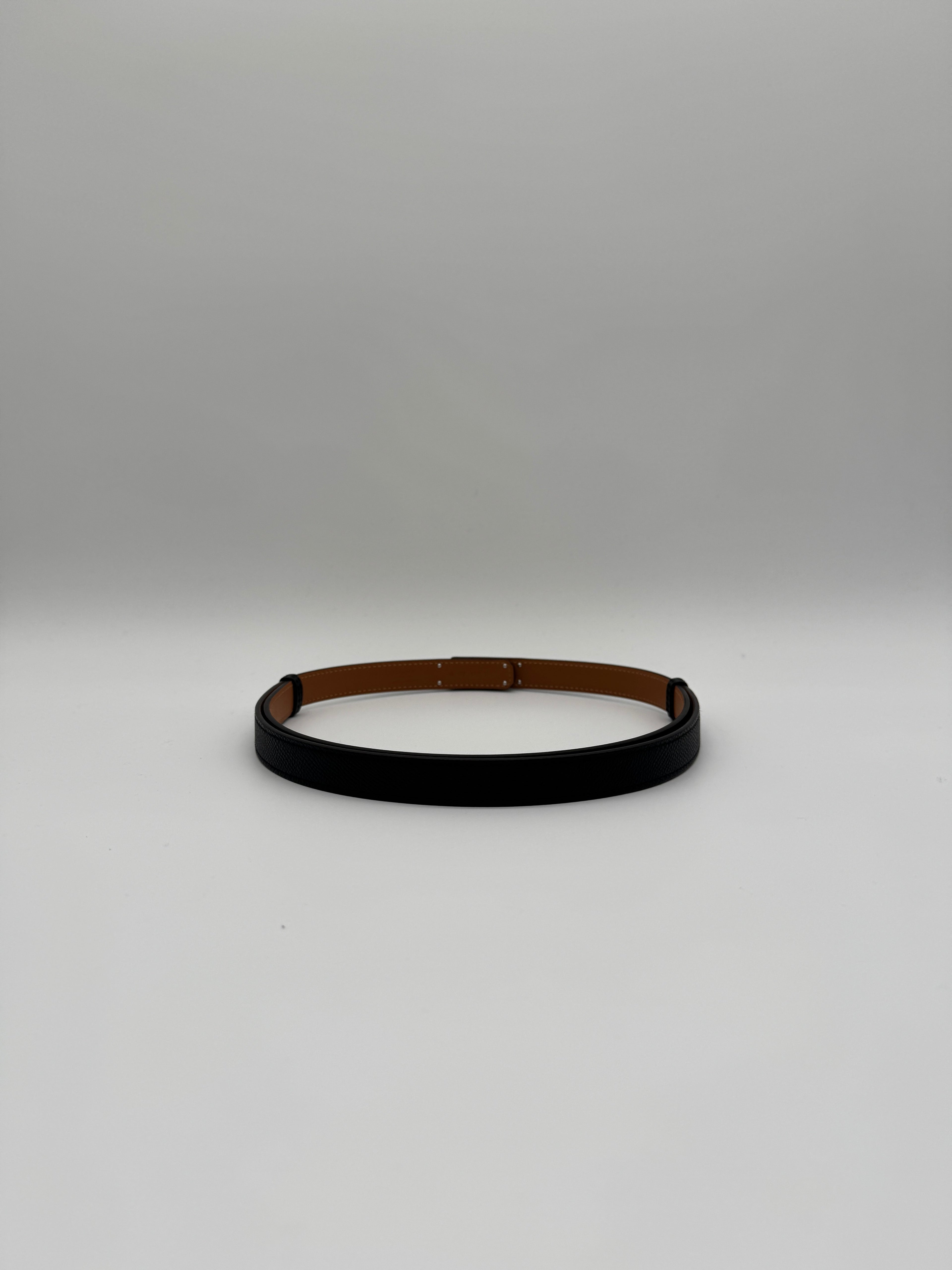 Hermès Kelly 18 Belt Noir Palladium Hardware
