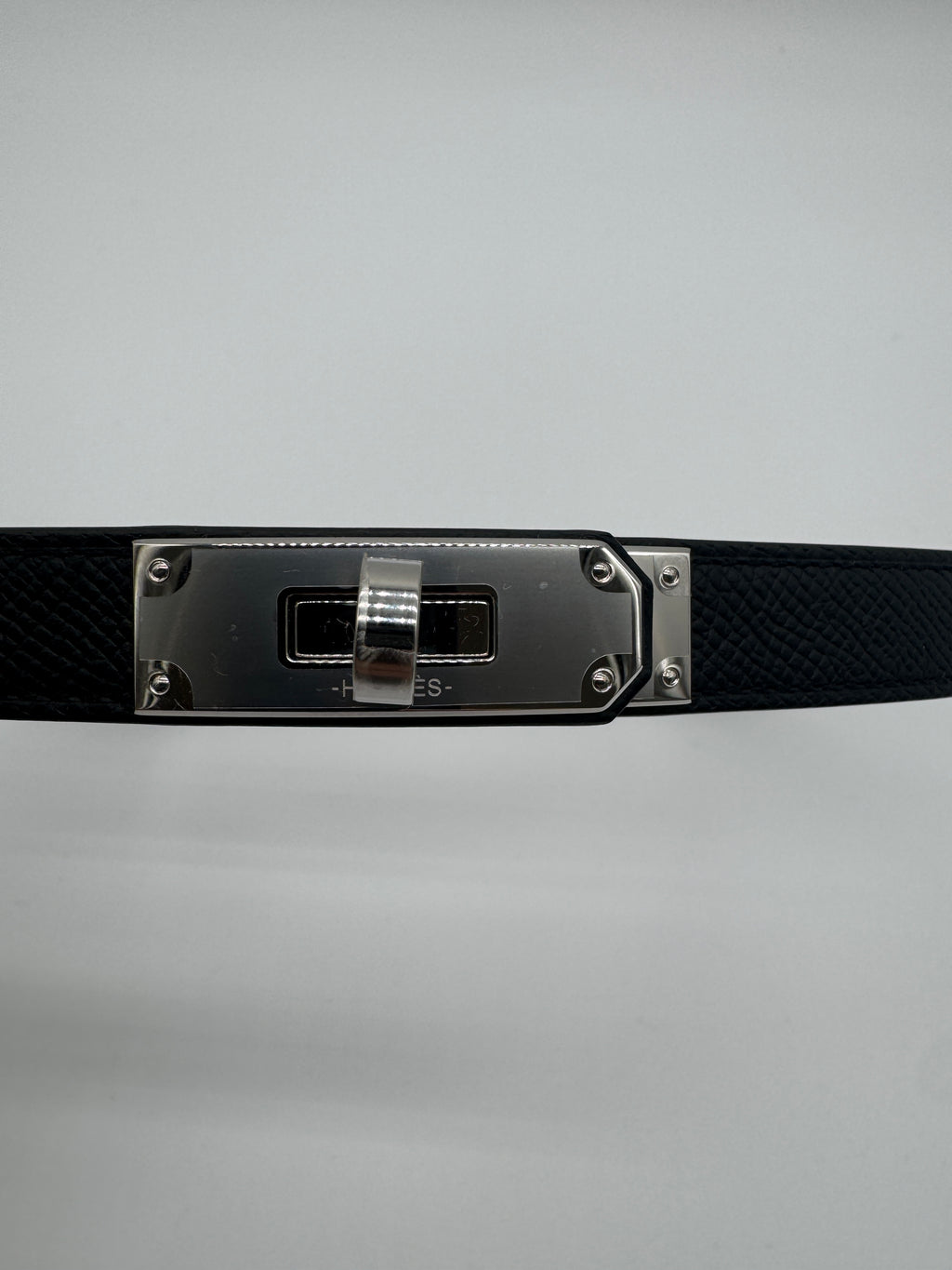 Hermès Kelly 18 Belt Noir Palladium Hardware