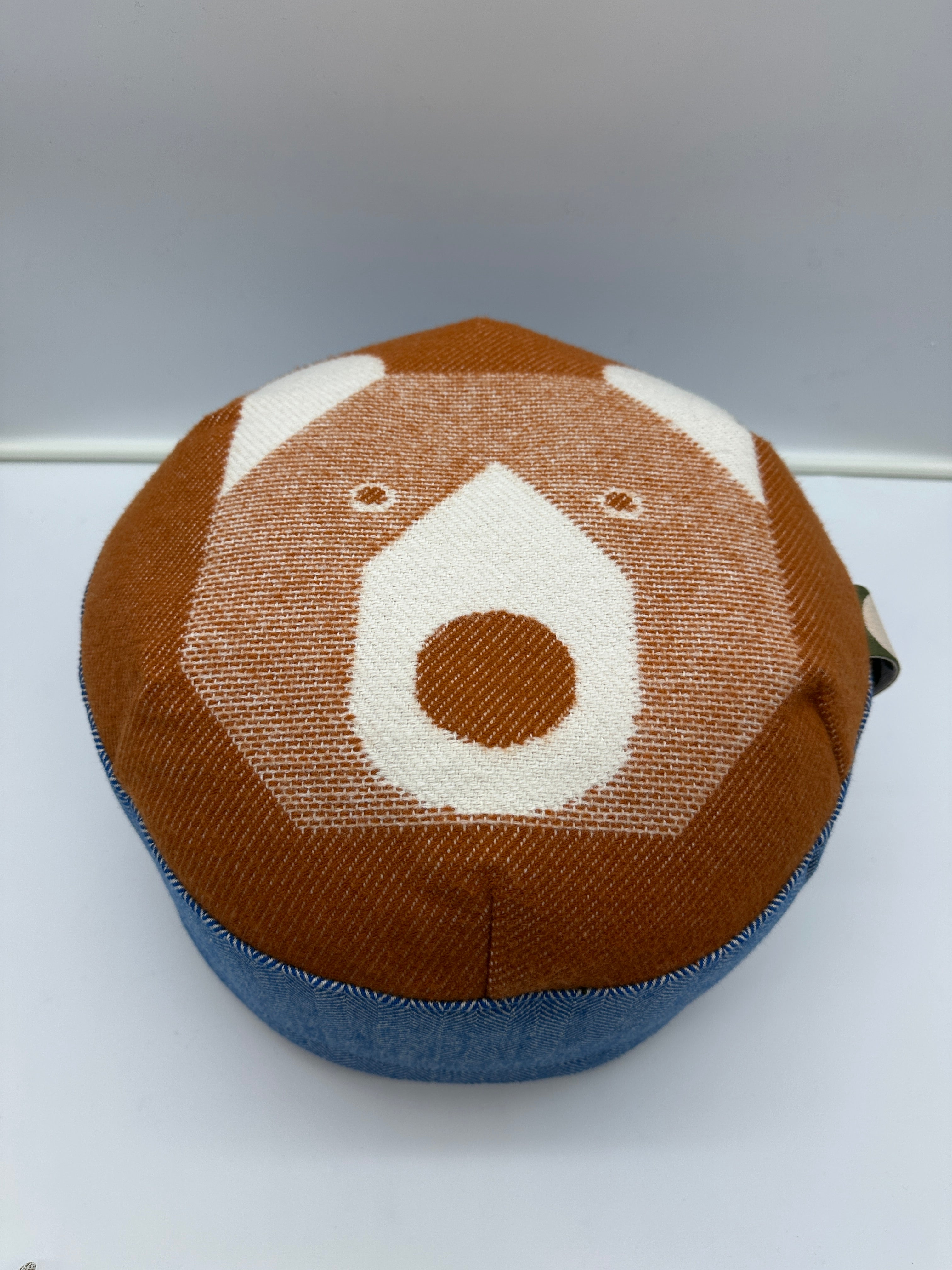 Hermès Animaux Blocks Footstool Brun