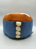 Hermès Animaux Blocks Footstool Brun