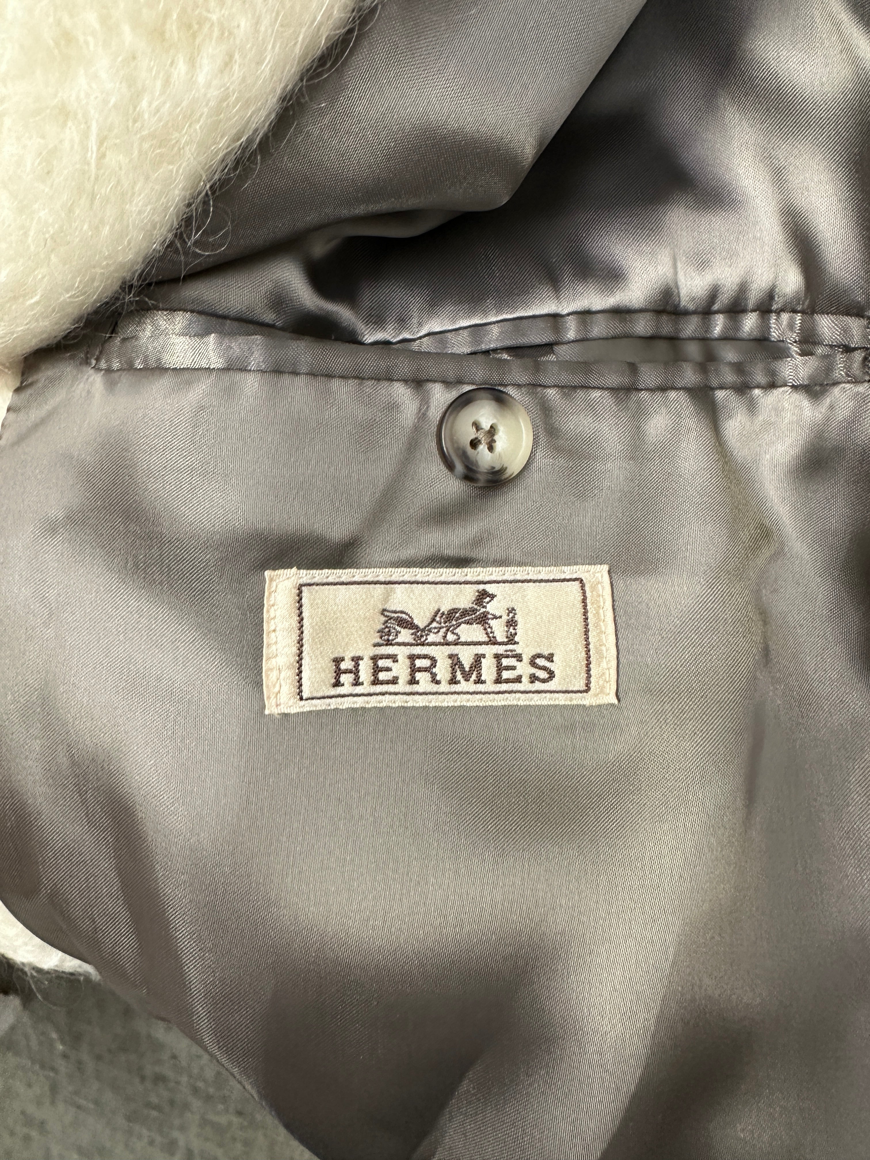 Hermès Petit Paul Coat Ivoire