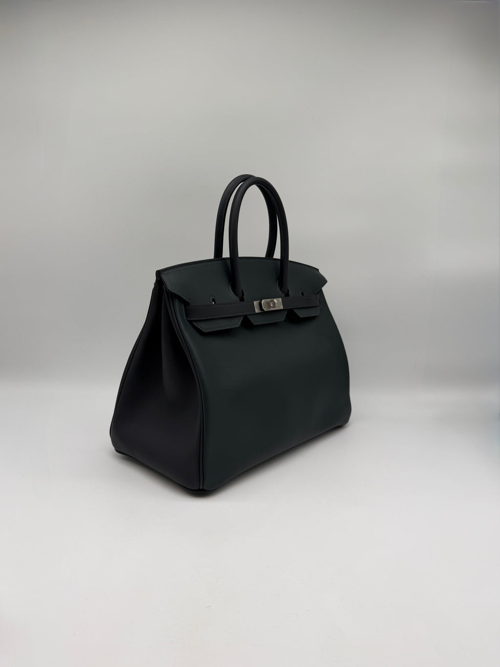 Hermès Birkin 35 HHS Vert Foncé - Noir Swift  Palladium Hardware
